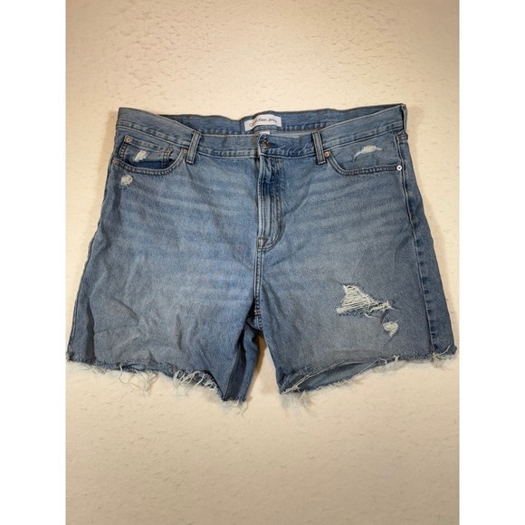 Calvin Klein Jeans Pants - Calvin Klein Jeans Womens Denim Shorts Blue Distressed Frayed Hem Size W40